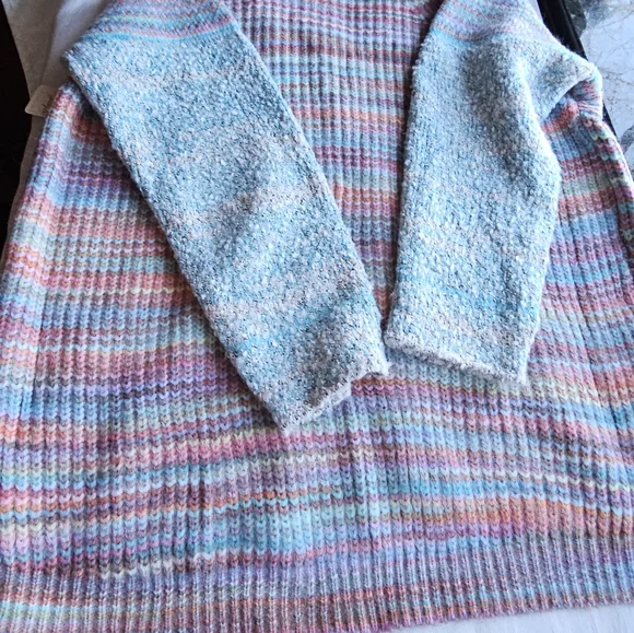 Free People Sedona Cardi in Blue Rainbow Combo Sz S - Picture 5 of 10